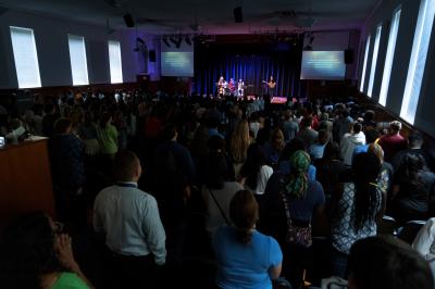 Weekly chapel in our auditorium